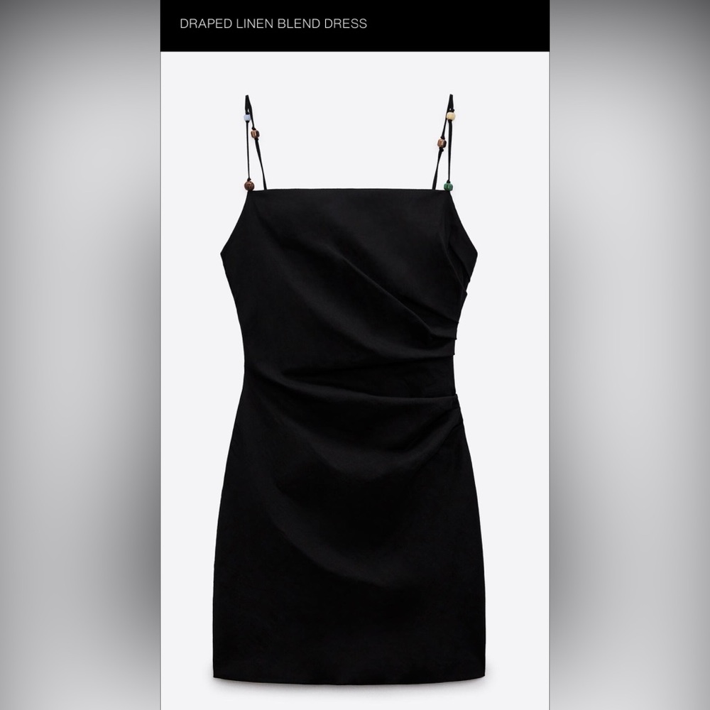 Zara Black Strapless Dress